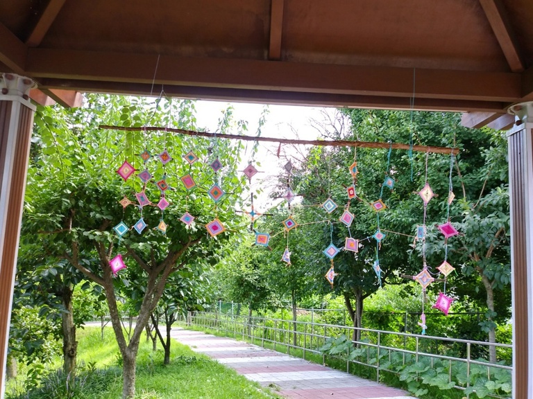 원예치료(거미줄만들기)